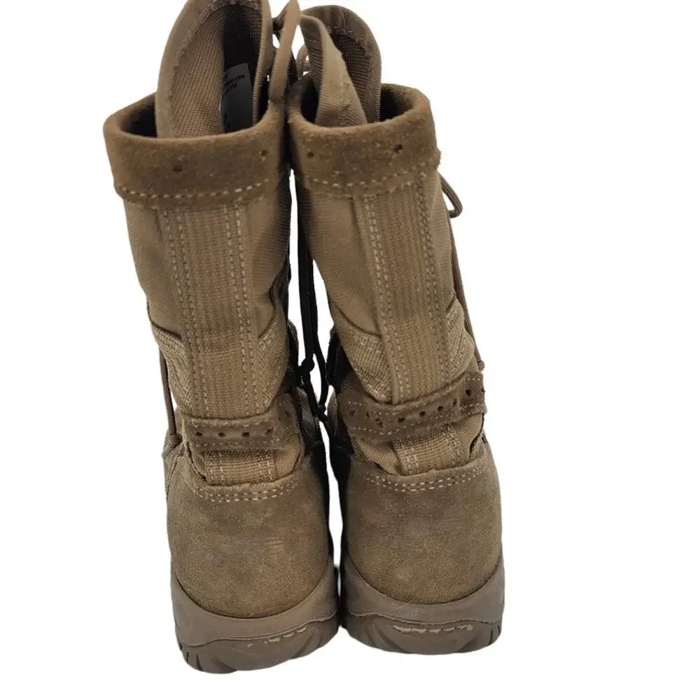 Belleville Brown Tan Ankle Combat Suede Lace Up Moto Military Boots Size 5.5W
